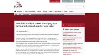 New RHA Analysis makes managing your tachograph records quicker ...