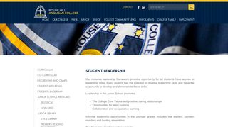 Rouse Hill Anglican College - Student Leadership