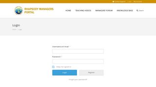 Login – Rhapsody Managers Portal - Rhapsody of Realities