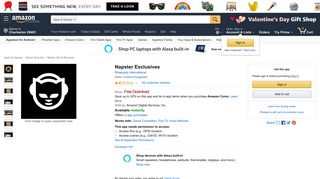 Napster Exclusives:Amazon:Mobile Apps - Amazon.com