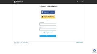 Napster Login - Napster Account Management