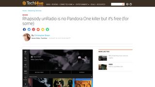 Rhapsody unRadio is no Pandora One killer but it's free (for some ...