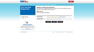 Registration - Login | RHB Internet Banking