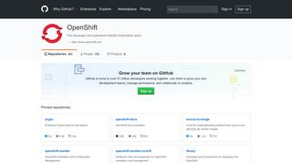 OpenShift · GitHub