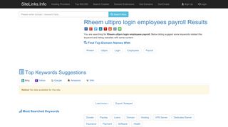 Rheem ultipro login employees payroll Results For Websites Listing