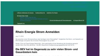 Rhein Energie Strom Anmelden - Call Option Equity