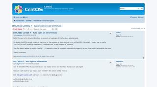 [SOLVED] CentOS 7 - Auto login on all terminals - CentOS