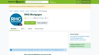 RHG Mortgages Reviews - ProductReview.com.au