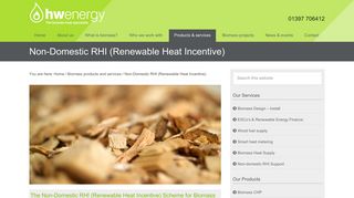 Non-Domestic RHI (Renewable Heat Incentive) - hwenergy