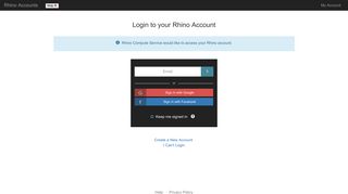 Rhino Accounts – Login