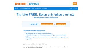 Sign Up | RhinoBill