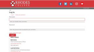 Log in | Rhodes News - Rhodes College
