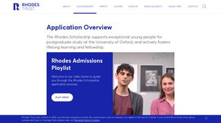 Application Overview - Rhodes House - Home of The Rhodes ...