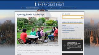 Applying for the Scholarship | The Rhodes Scholarships