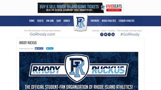 Rhody Ruckus - Rhode Island - Rhode Island Athletics