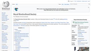 Royal Horticultural Society - Wikipedia
