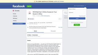 RHS MyChart -Online Access to Your Doctor's Office - Facebook