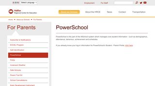 PowerSchool | Halifax Regional Centre for Education