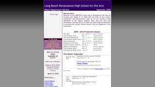 News from Renaissance High School for the Arts - Constant Contact
