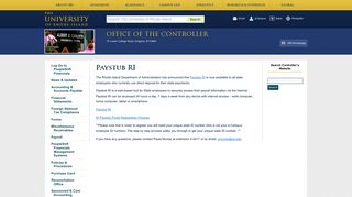 Paystub RI | Office of the Controller - University of Rhode Island