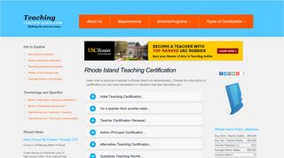 Rhode Island Teaching Certification | Become a teacher in RI