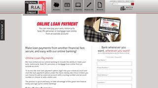 Online Loan Payments - R.I.A. Federal Credit Union - Quad Cities