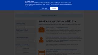 Send Money Online from the UK - Ria Money Transfer