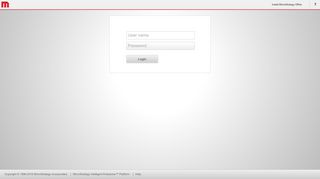 Login. MicroStrategy