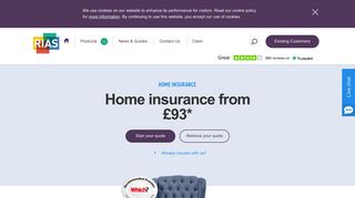 Home Insurance quotes online from £93 - Rias