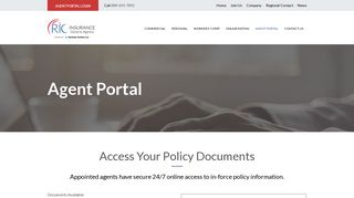 Agent Portal - RIC Insurance General Agency