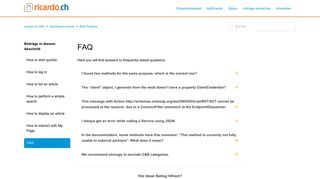FAQ – ricardo.ch Hilfe
