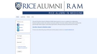 Rice Alumni in Medicine (RAM)