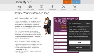Get a Rich Dad Coach to help you with personal finance issues.
