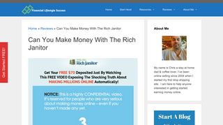 Can You Make Money With The Rich Janitor - Financial Lifestyle ...