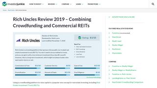 Rich Uncles Review 2019 | Crowdfunding Commercial REITs