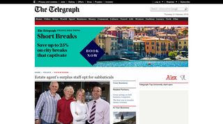 Estate agent's surplus staff opt for sabbaticals - Telegraph