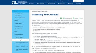 Accessing Your Account | Richardson, TX