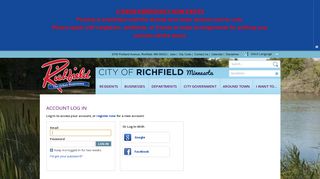 Account Log In | City of Richfield, MN
