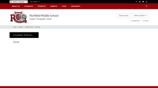 Student Portal / Overview - Richfield Public Schools