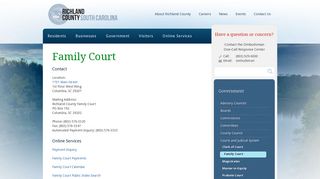 Richland County > Government > Courts and Judicial System > Family ...
