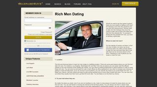 Rich Men Dating | Millionaire Match