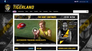 Official AFL Website of the Richmond Football Club