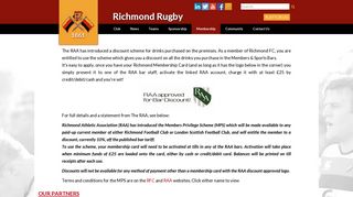 Members Privilege Scheme - Richmond Football Club