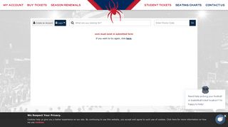 Richmond Spiders | Online Ticket Office | My Account