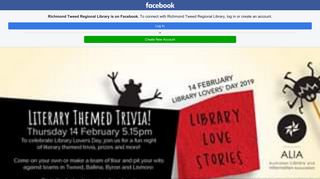 Richmond Tweed Regional Library - Home ... - Facebook Touch