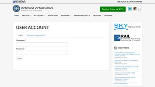 User account | Richmond Virtual School