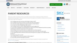 Parent Resources | Richmond Virtual School