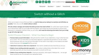 Switching to Richwood Bank - Richwood Bank|