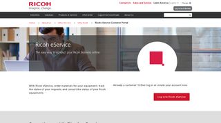 Ricoh eService Customer Portal - Ricoh Latin America