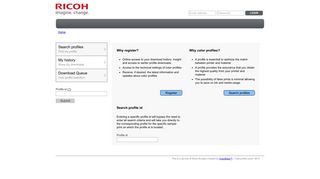 Ricoh Europe: Profile Download Client